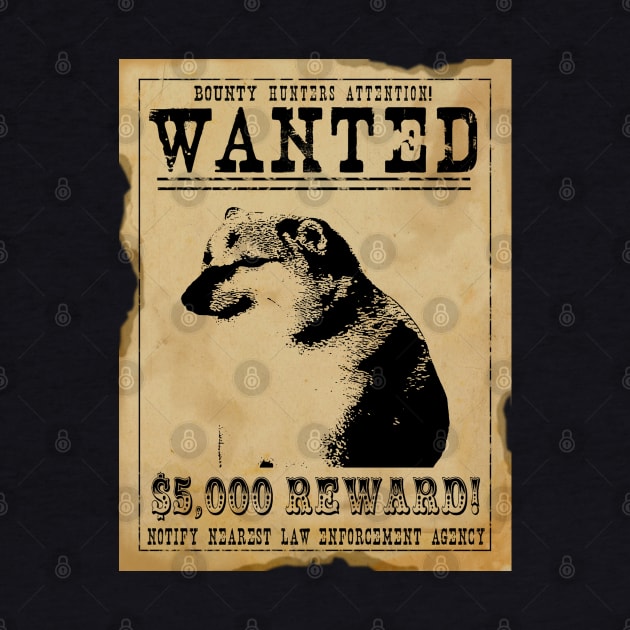 Cheems Wanted Poster by giovanniiiii